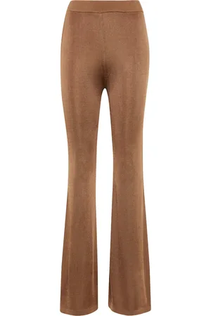 Staud Pantalones flared Moonstone de tiro alto