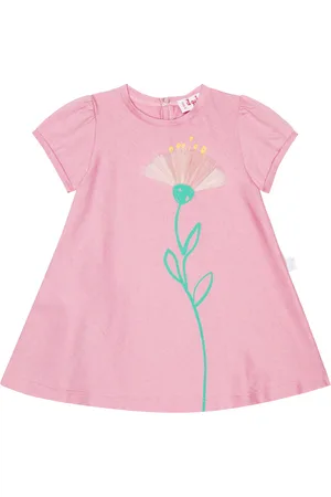 Il gufo Bebé - vestido en jersey de algodón estampado