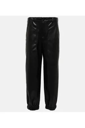 Velvet Pantalones tapered de piel sintética