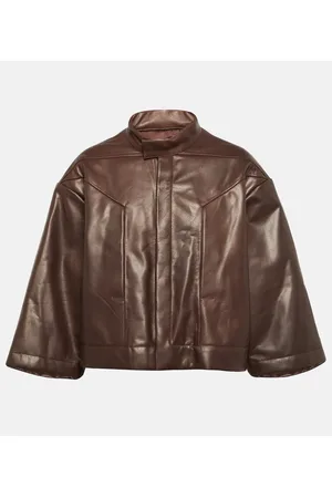 Rick Owens Chaqueta de piel cropped