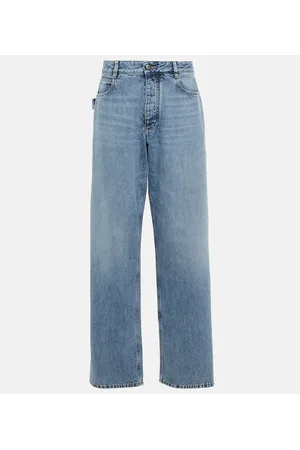Bottega Veneta Jeans rectos de tiro alto
