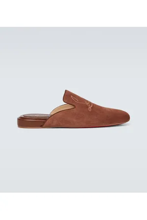 Christian Louboutin Mules planos Navy Coolito