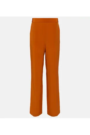 Joseph Pantalones rectos Tova de crepé de china