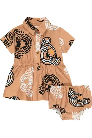 Burberry Bebé - set de vestido y braga Thomas Bear