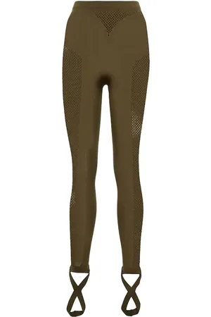 The Attico Leggings de punto fino y malla