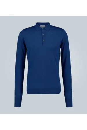 JOHN SMEDLEY Polo de lana de manga larga