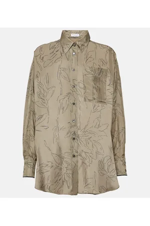 Brunello Cucinelli Camisa de seda