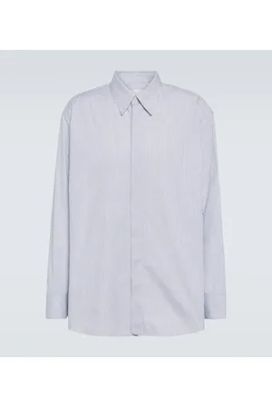 Jil Sander Camisa de algodón a rayas