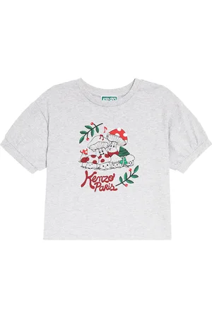 Kenzo Camiseta en jersey de algodón estampada