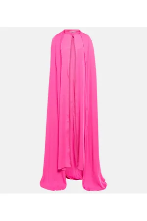 Safiyaa Vestido de fiesta en chifón con capa