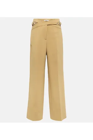 DION LEE Pantalones anchos Interlock de tiro alto