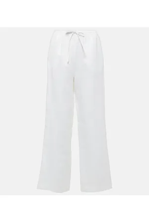 ASCENO Pantalones rectos Aurelia de lino