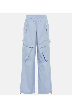 DION LEE Pantalones cargo anchos de tiro bajo