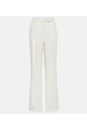 Tom Ford Pantalones anchos de georgette de seda