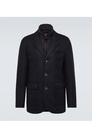 HERNO Blazer de lana y cachemir con forro