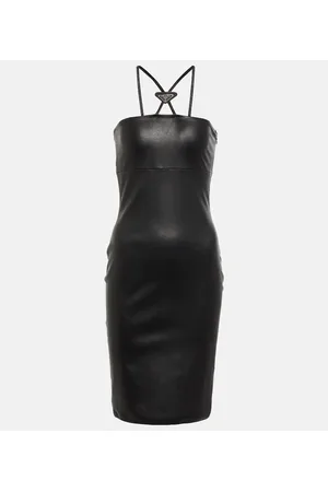 Prada Vestido corto de piel