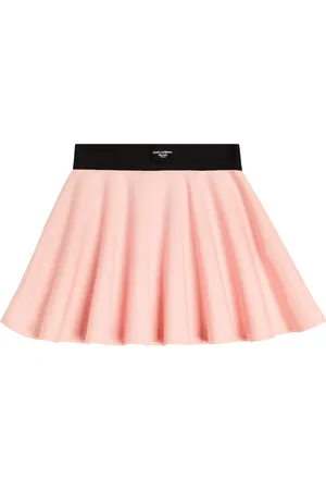 Dolce & Gabbana Falda flared de algodón plisada