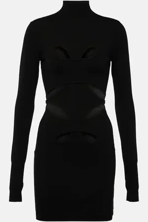DION LEE Vestido Mobius Loop en mezcla de lana