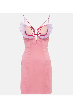 Nensi Dojaka Vestido corto en mezcla de seda