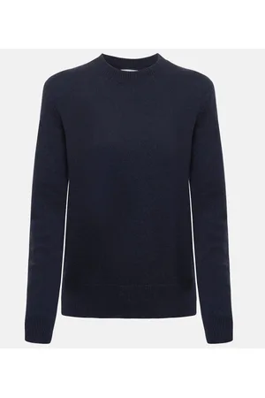 Bottega Veneta Jersey de cachemir con parches de piel