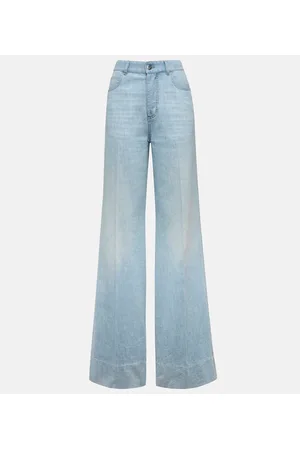 Bottega Veneta Jeans anchos de tiro alto