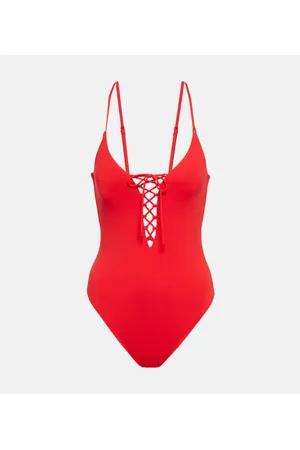 Melissa Odabash Bañador Nerano acordonado