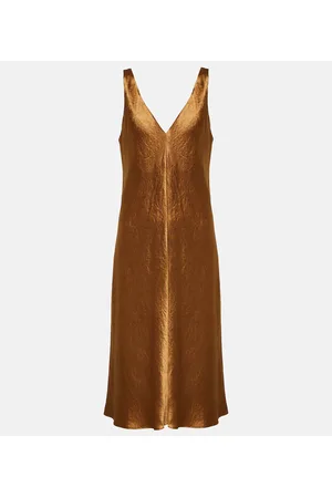 Vince Vestido lencero de satén