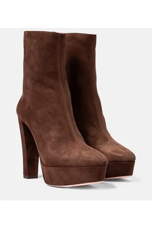 Aquazzura Botines Saint Honoré 120 de gamuza