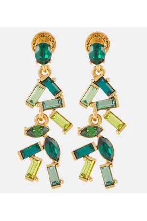 Oscar de la Renta Pendientes Mini Funfetti de cristal