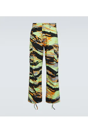 ERL Pantalones cargo de algodón estampados