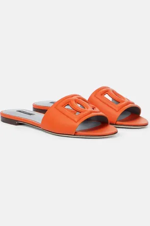 Dolce & Gabbana Sandalias de piel con DG
