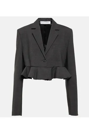 J.W.Anderson Blazer en mezcla de lana cropped