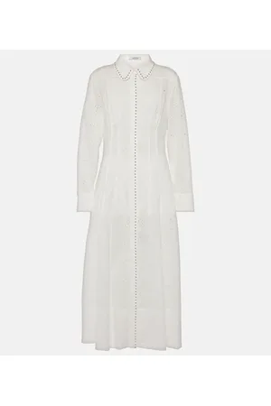 Dorothee Schumacher Vestido camisero Ease de algodón bordado