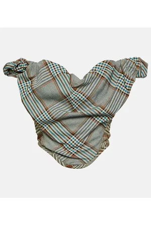 Vivienne Westwood Top bustier de crepé a cuadros