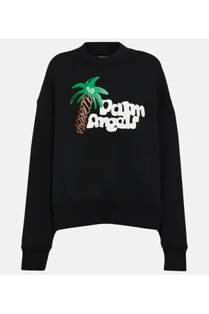 Palm Angels Sudadera de algodón estampada