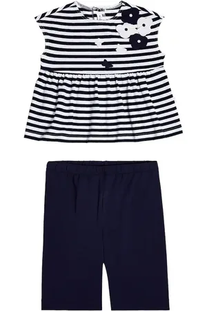 Il gufo Bebé - set de top y pantalones de algodón