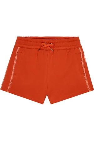 Chloé Chloé Kids Shorts de algodón bordados