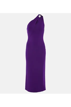 GALVAN Vestido midi Skye adornado