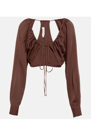 CHRISTOPHER ESBER Crop top fruncido