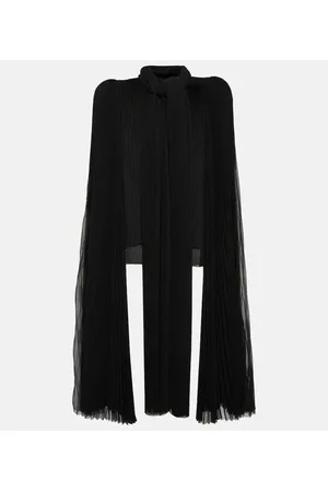 Balenciaga Blusa de chifón plisada