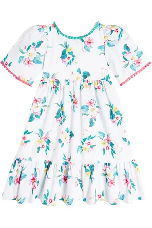 PATACHOU Vestido de algodón floral a capas