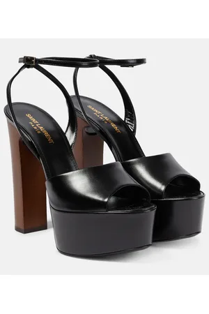 Saint Laurent Sandalias Jodie 95 de piel y plataforma