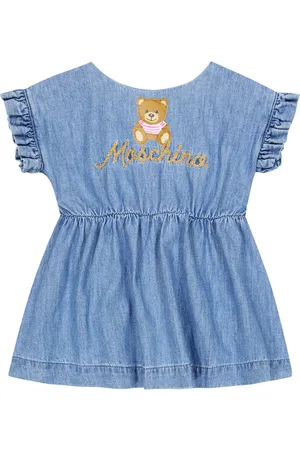 Moschino Bebé - vestido de chambray de algodón