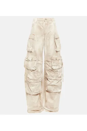 The Attico Pantalones cargo Fern en denim