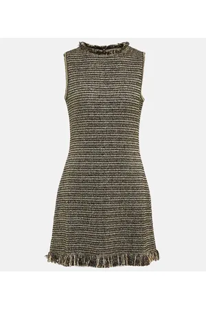 Oscar de la Renta Vestido corto de tweed