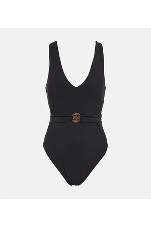 Tory Burch Bañador Miller con cinturón