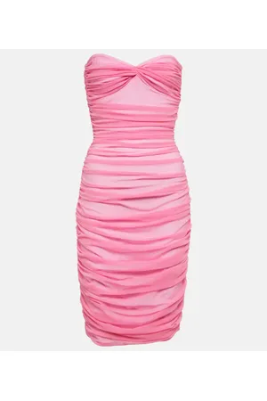 Norma Kamali Vestido corto de hombros descubiertos