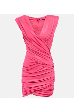 Balmain Vestido corto fruncido