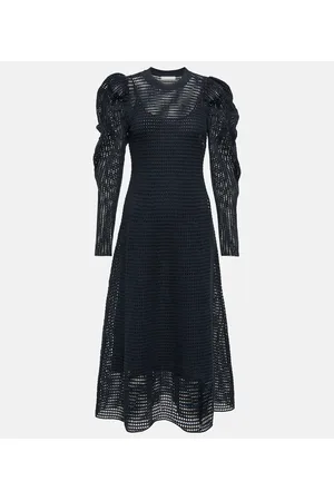ULLA JOHNSON Vestido midi Marlena de punto