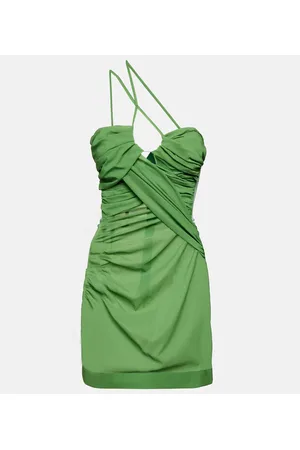 Nensi Dojaka Vestido corto de un hombro drapeado
